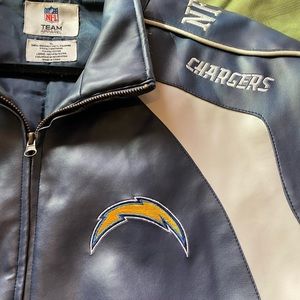 White San Diego chargers jacket